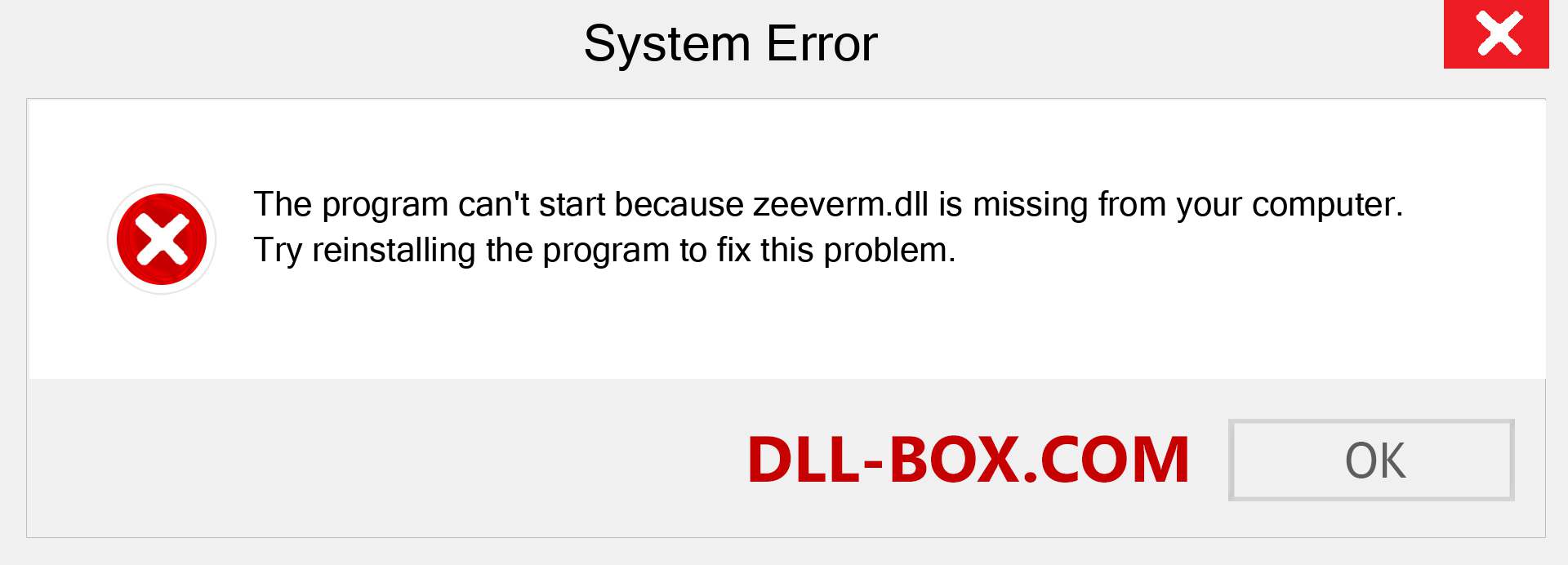  zeeverm.dll file is missing?. Download for Windows 7, 8, 10 - Fix  zeeverm dll Missing Error on Windows, photos, images